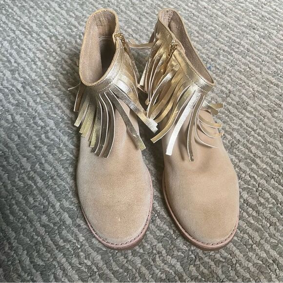 Kate Spade Saks Fringe ankle Booties Size 6.5 - Picture 3 of 11